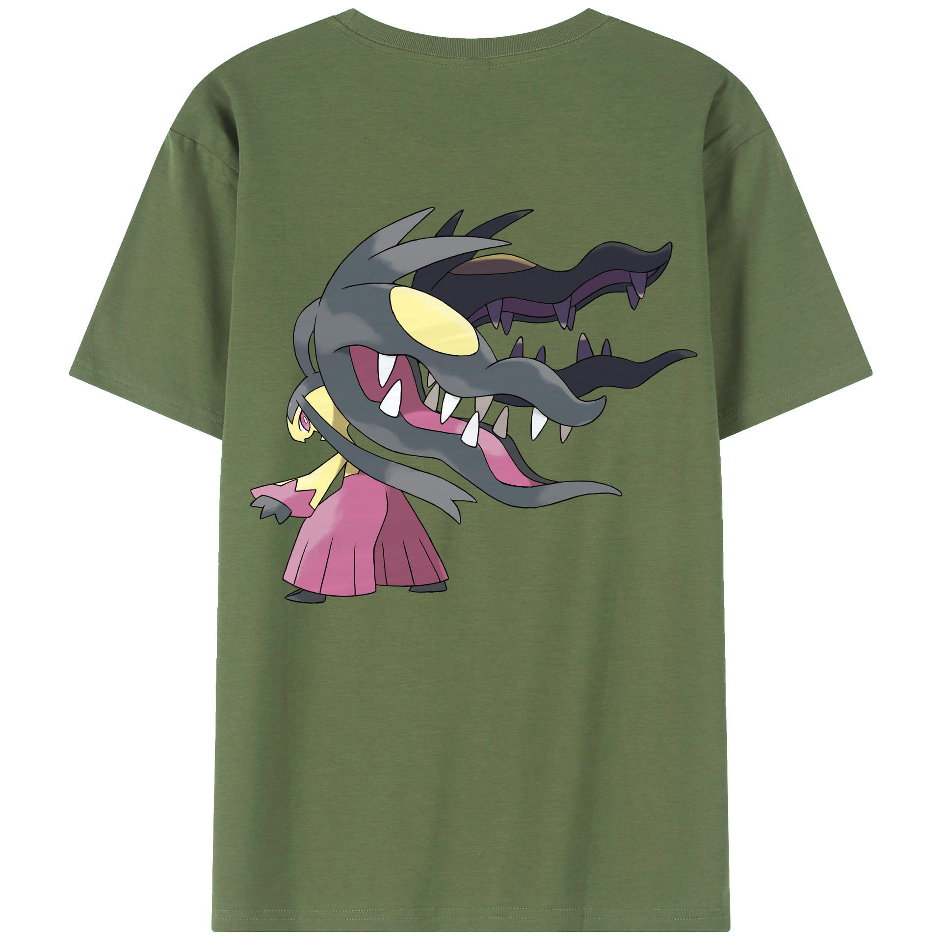 （画像用） ポケットモンスター Pokémon 綿100％ メンズ半袖Tシャツ（バックプリント） 通気性